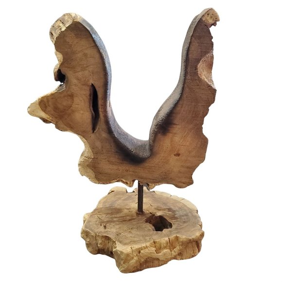 Molten Glass Decorate Vase with Natural Wood - Picture 6 of 13